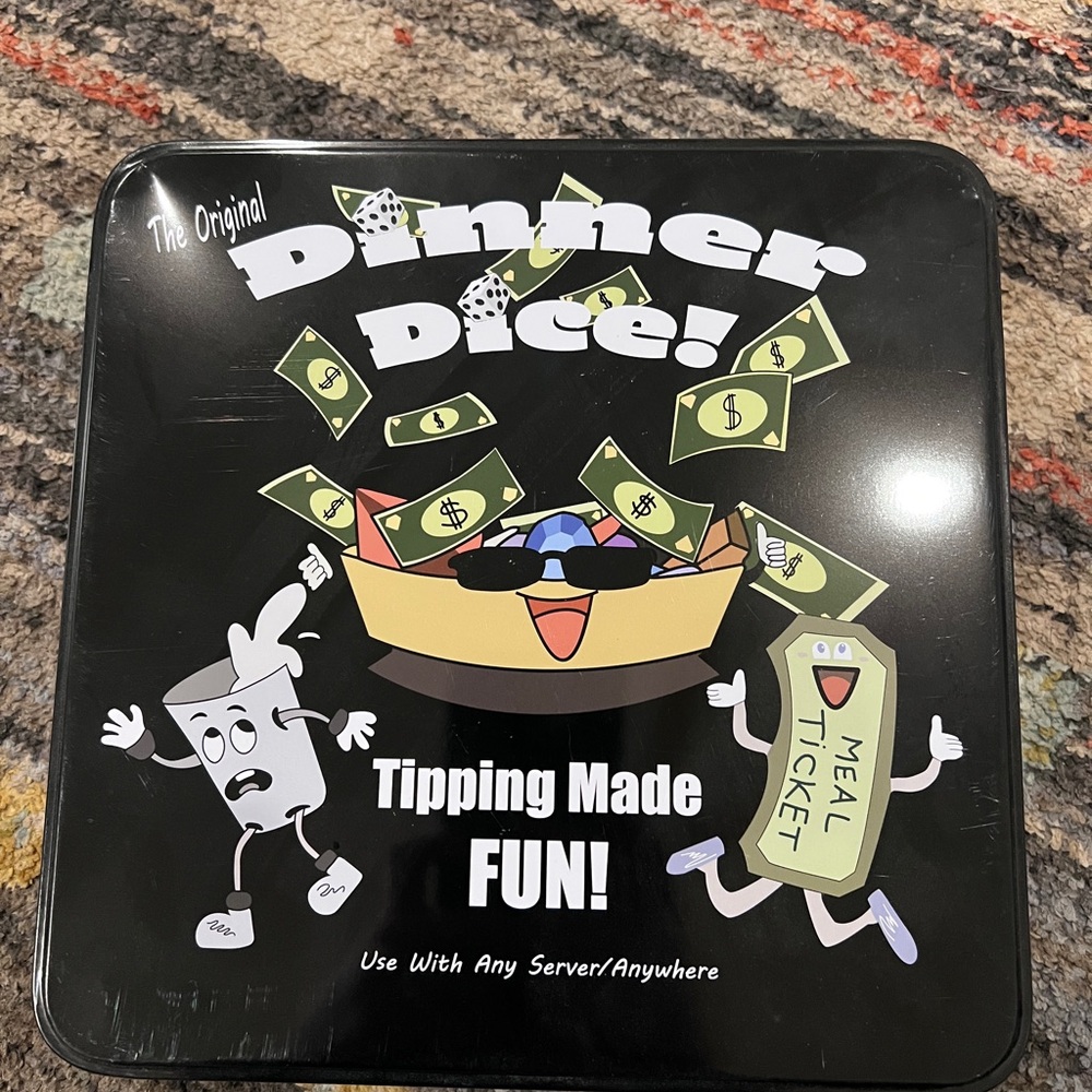 Dinner Dice Game - Fun Black Set